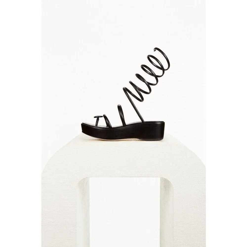 cult gaia alba platform sandal black 36